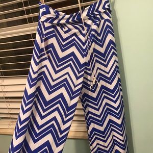 NWT Blue and white Palazzo pants